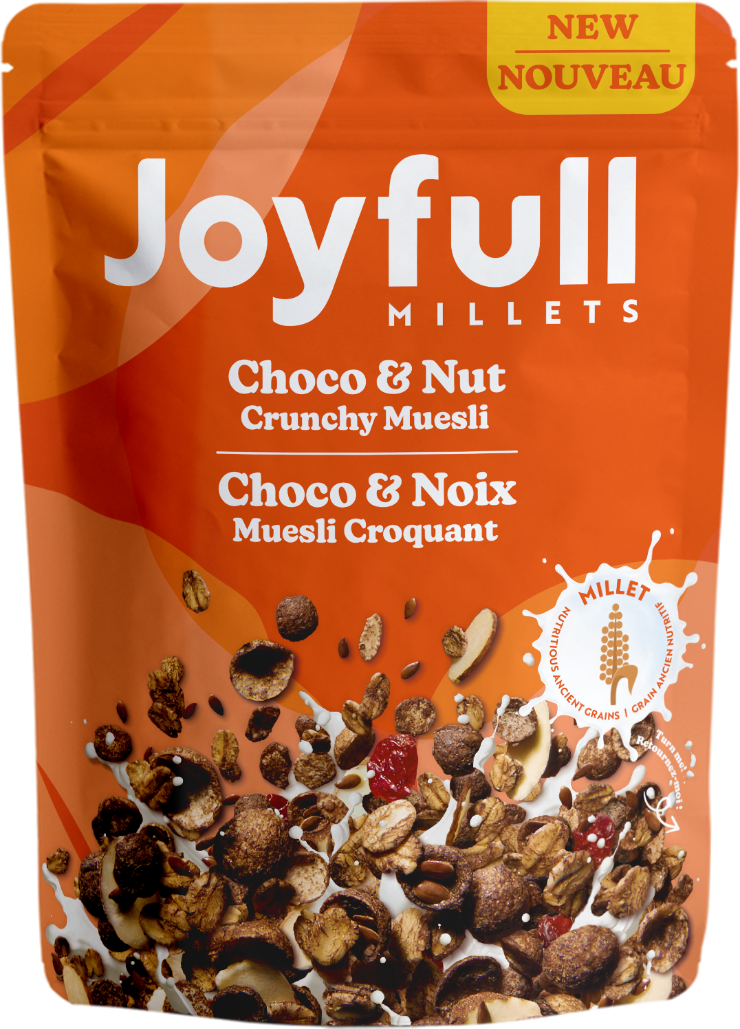 Muesli croquant au chocolat et aux noix